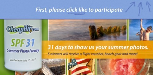 Your summer photo could lead to a free flight voucher